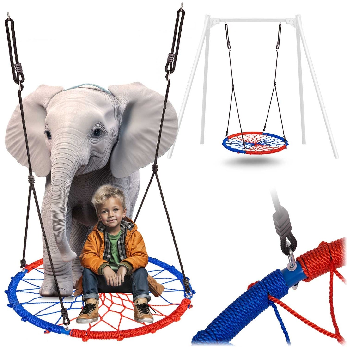 Bocianrede Swing SWINGO 95 cm Blue/Red