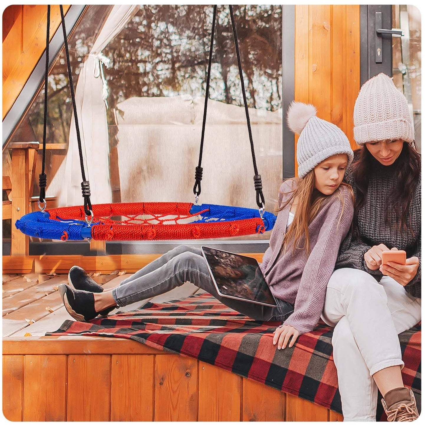 Bocianrede Swing SWINGO 95 cm Blue/Red
