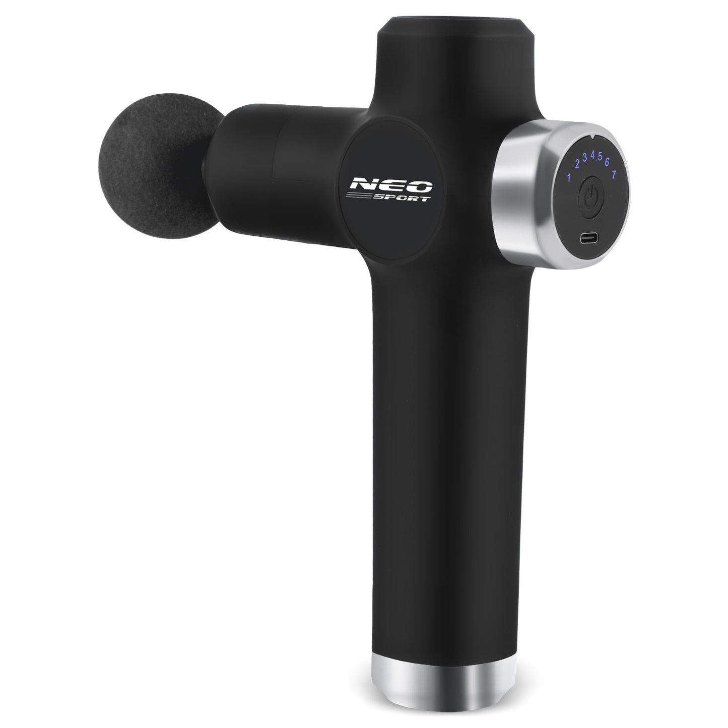 Body Massage Gun with 8 Nozzles NS-501 Neo-Sport Black