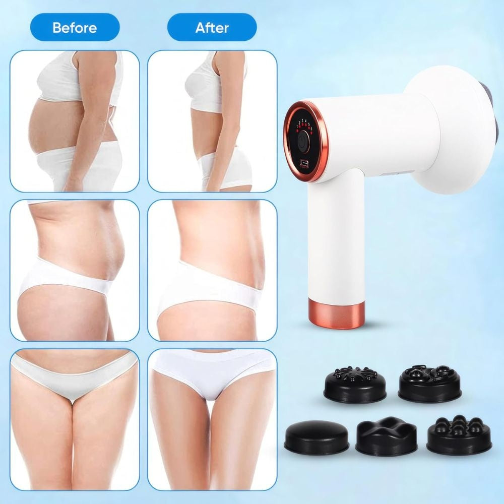 Body massage gun slimming 9in1 white