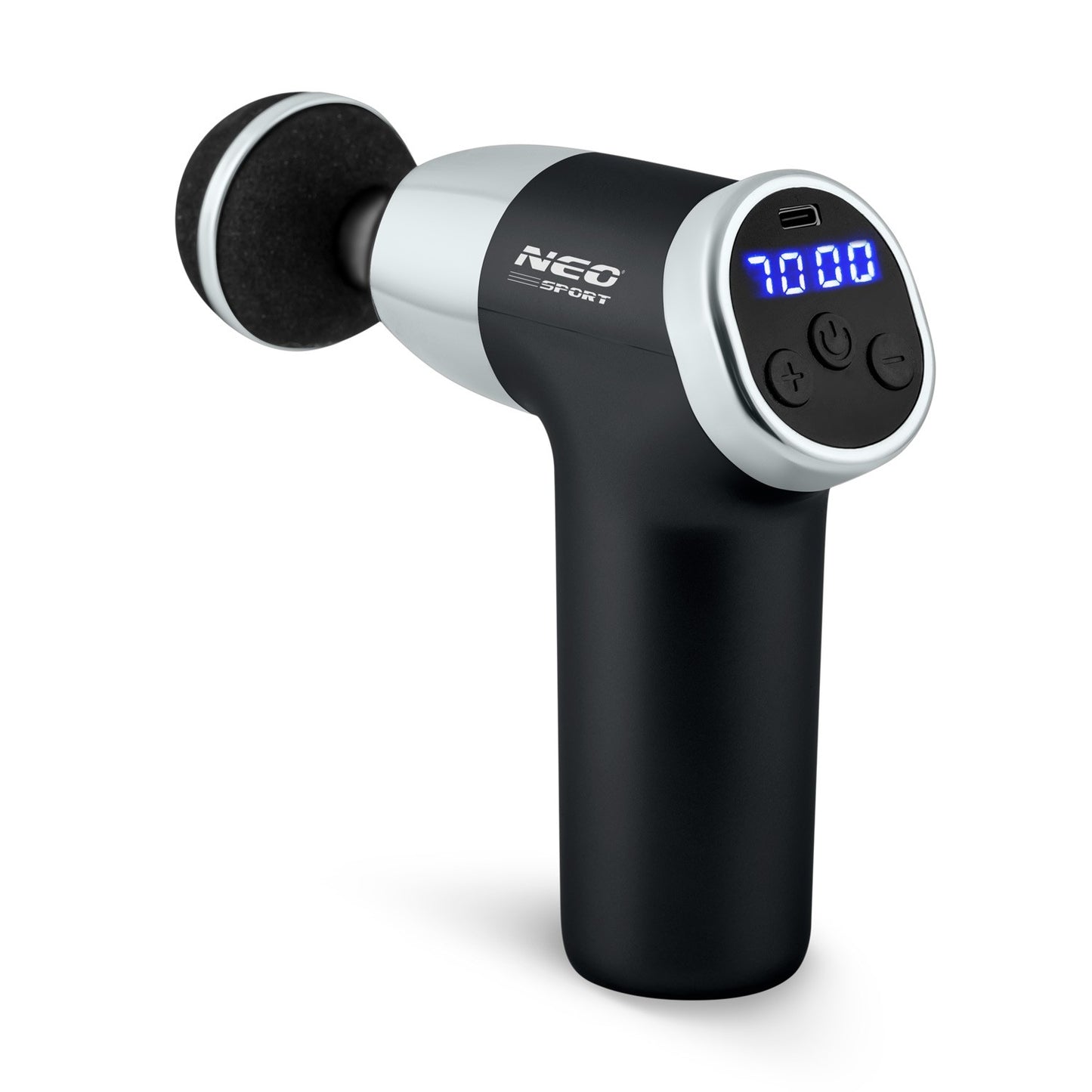 Body massager with 8 accessories NS-500 Neo-sport black