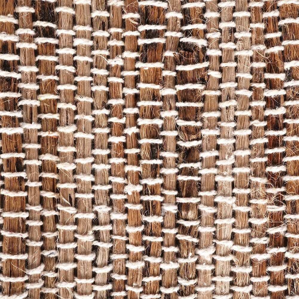 Boho Rectangular Rug in Cotton and Jute with Fringes