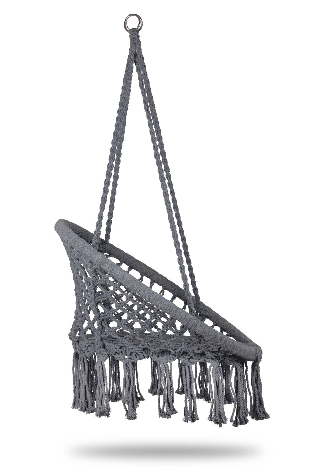 Boho hanging chair, garden swing, stork's nest, gray