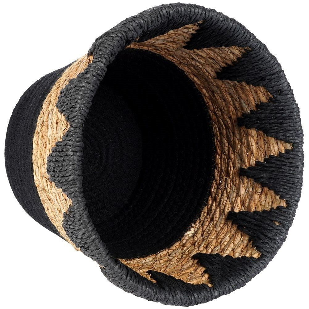 Boho pot in rattan, cotton and paper for all plants