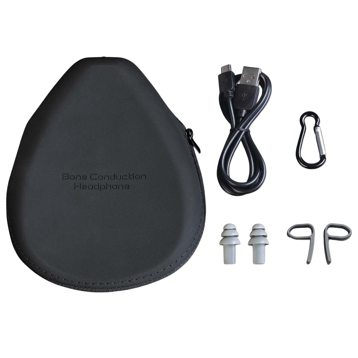 Bone Conduction Bluetooth Headphones, Waterproof, Black