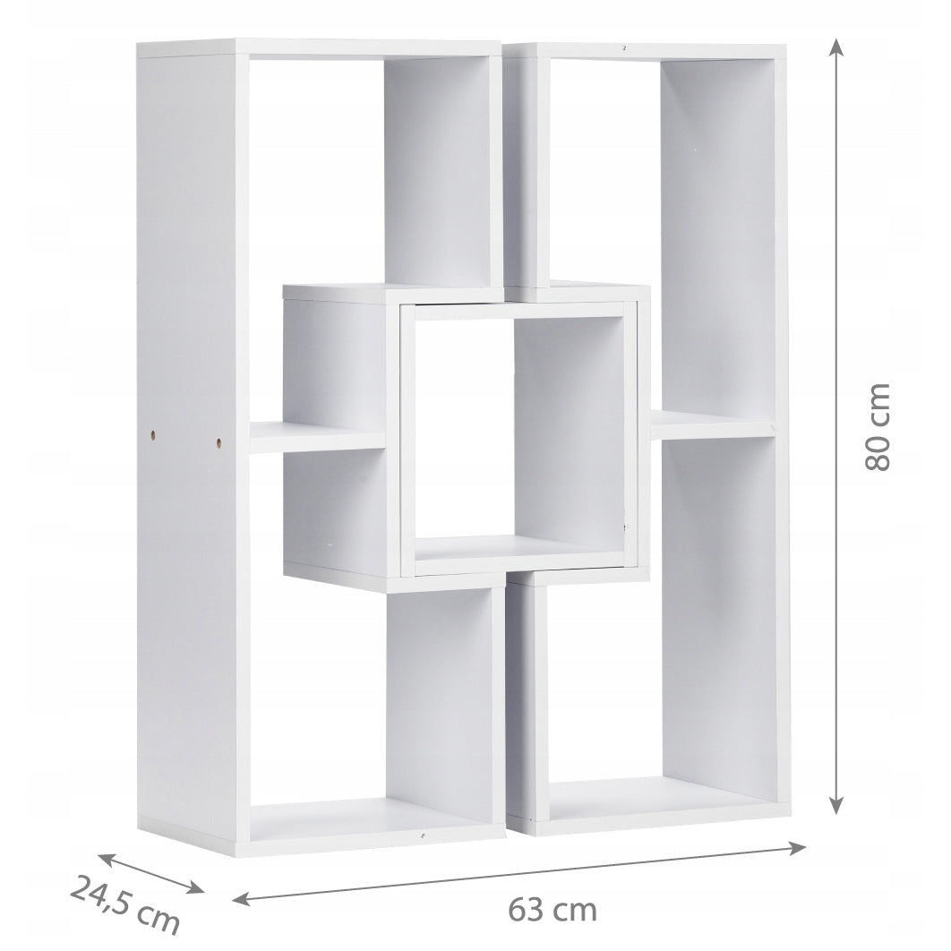 Bookcase, modular cabinet, chest of drawers, shelves, WHITE