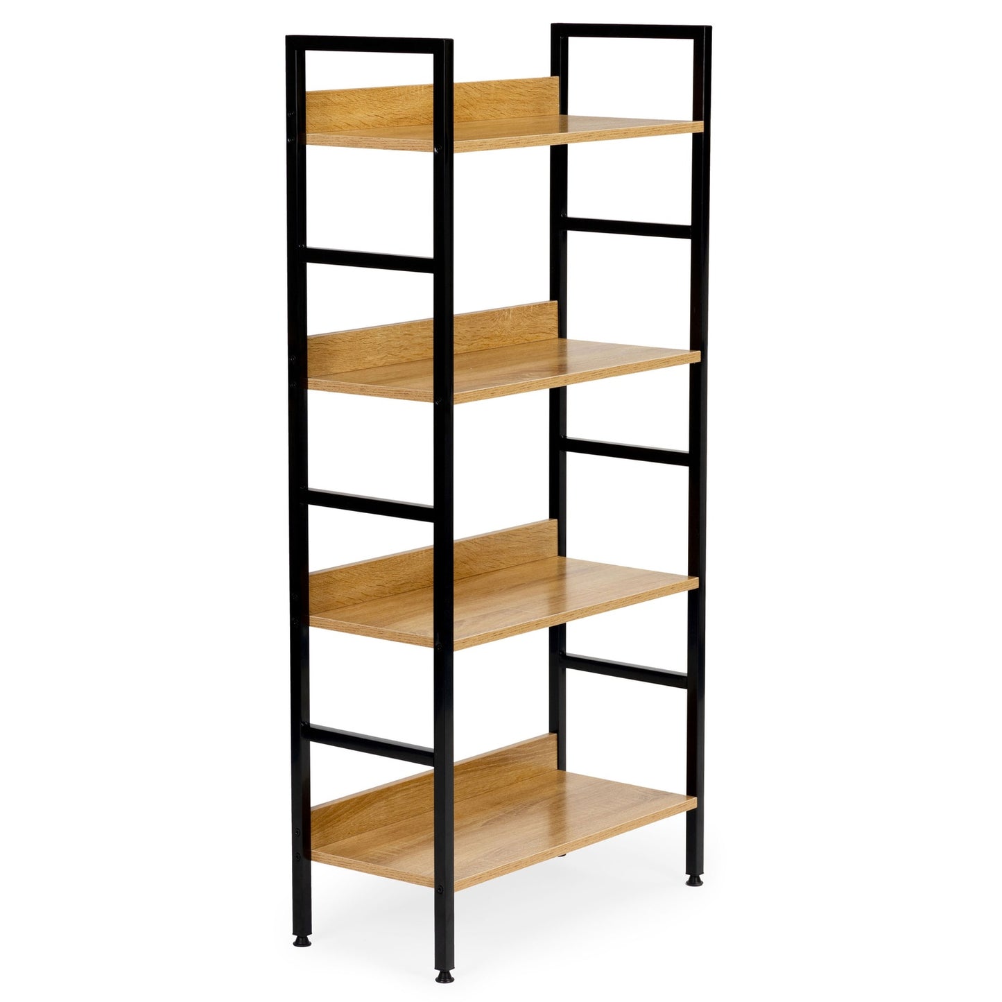 Bookcase wooden industrial cabinet loft bookshelves