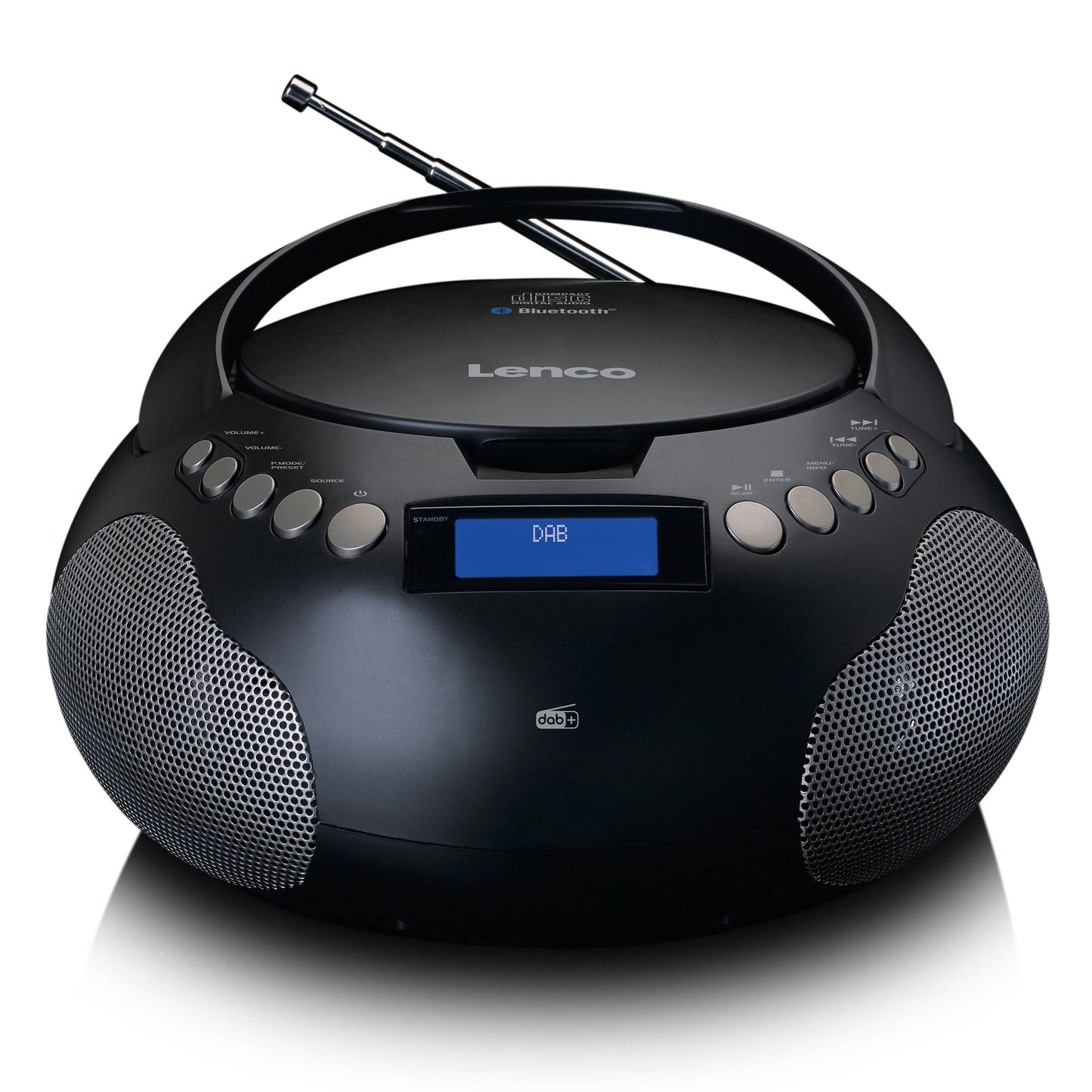 Boombox with DAB+/FM Radio and Bluetooth, Black