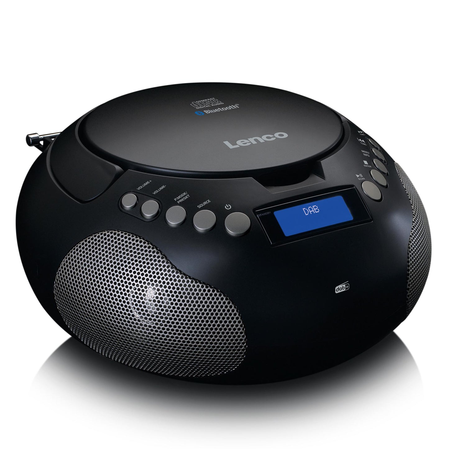 Boombox with DAB+/FM Radio and Bluetooth, Black