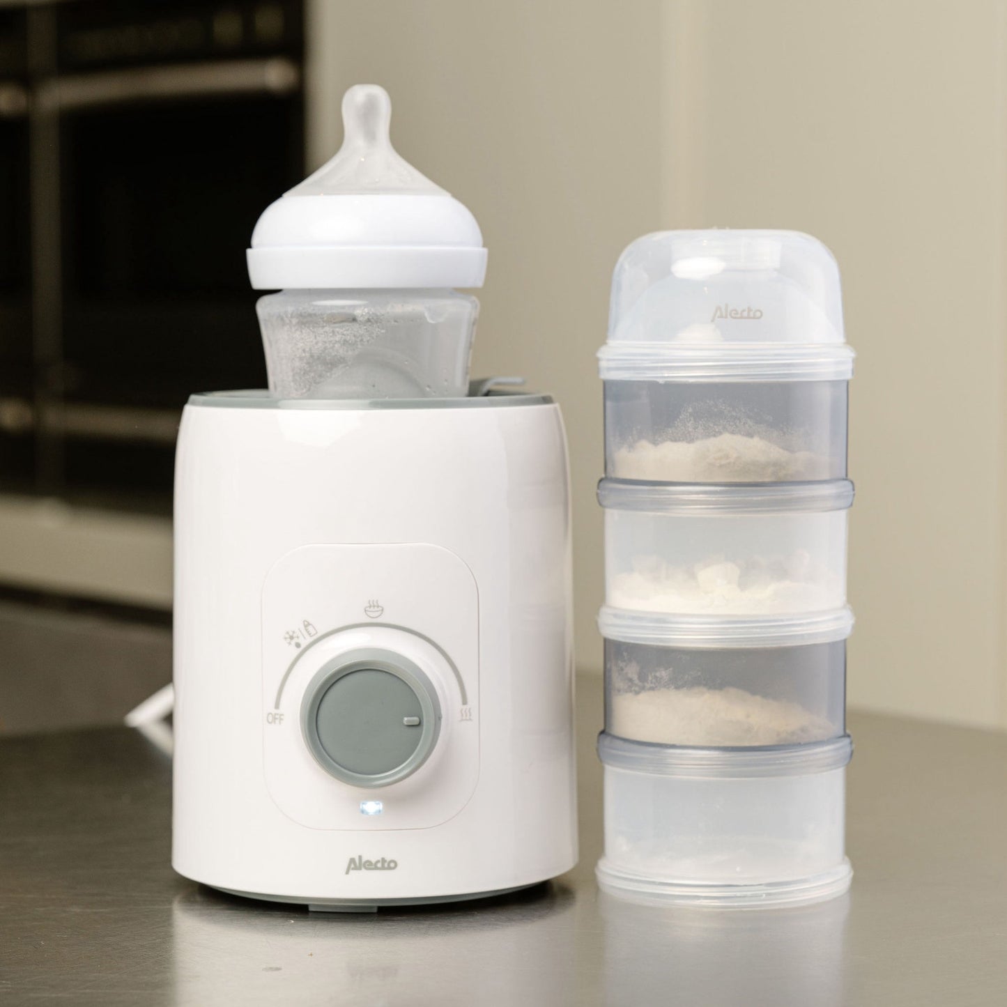 Bottle Warmer, White – Quick & Even Heating, BPA Free