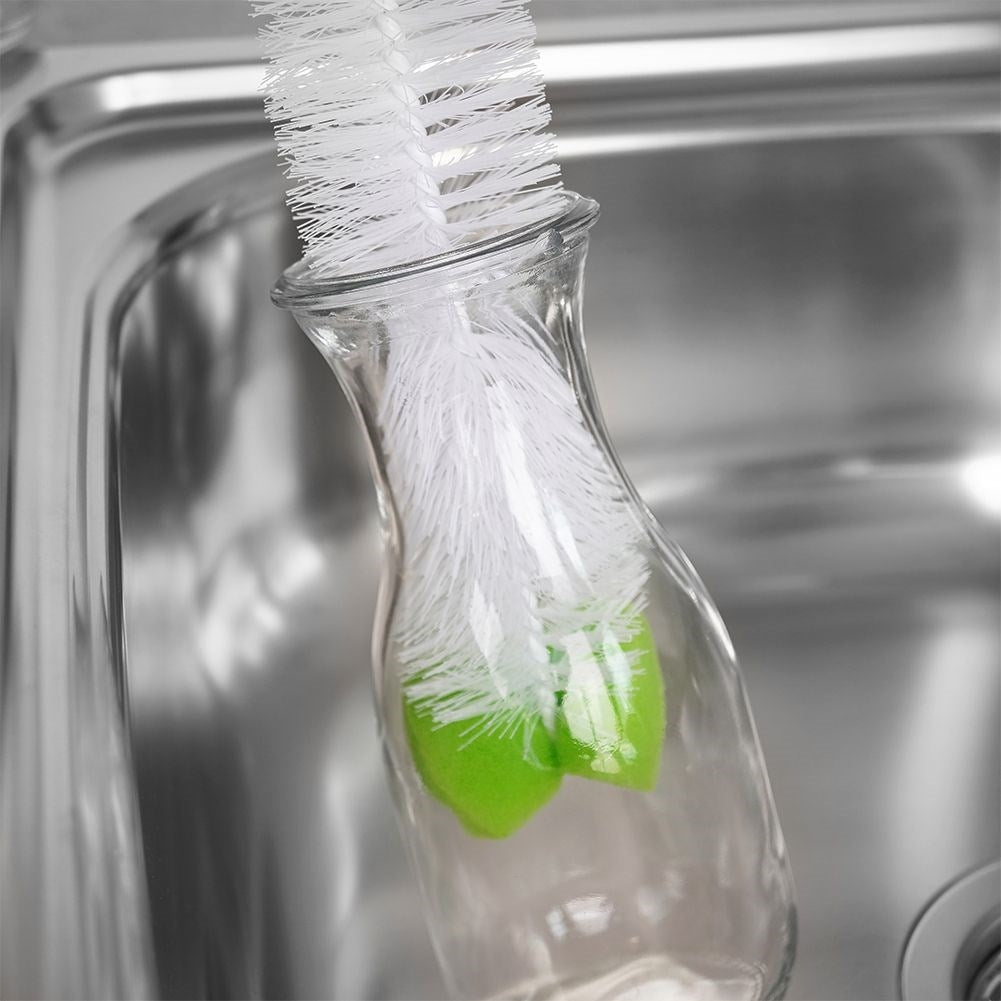 Bottle brush for narrow necks, vases and baby bottles
