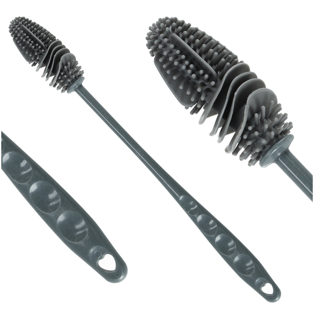 Bottle cleaning brush silicone washer black
