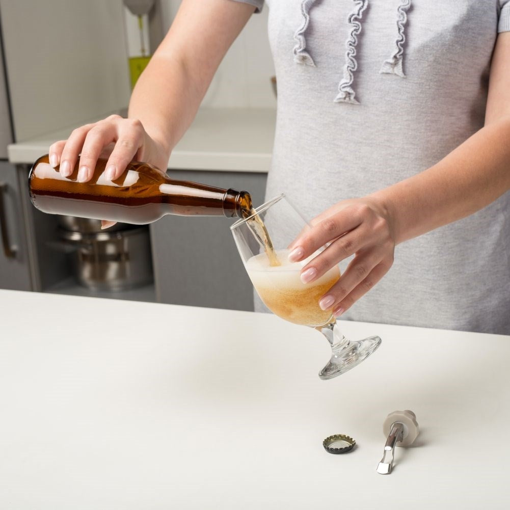 Bottle opener with Universal Cork