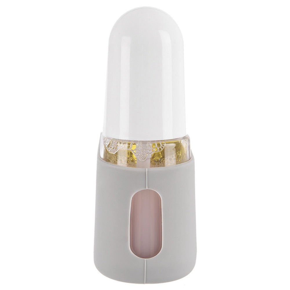 Bottles travel containers for cosmetics in a 4-piece case