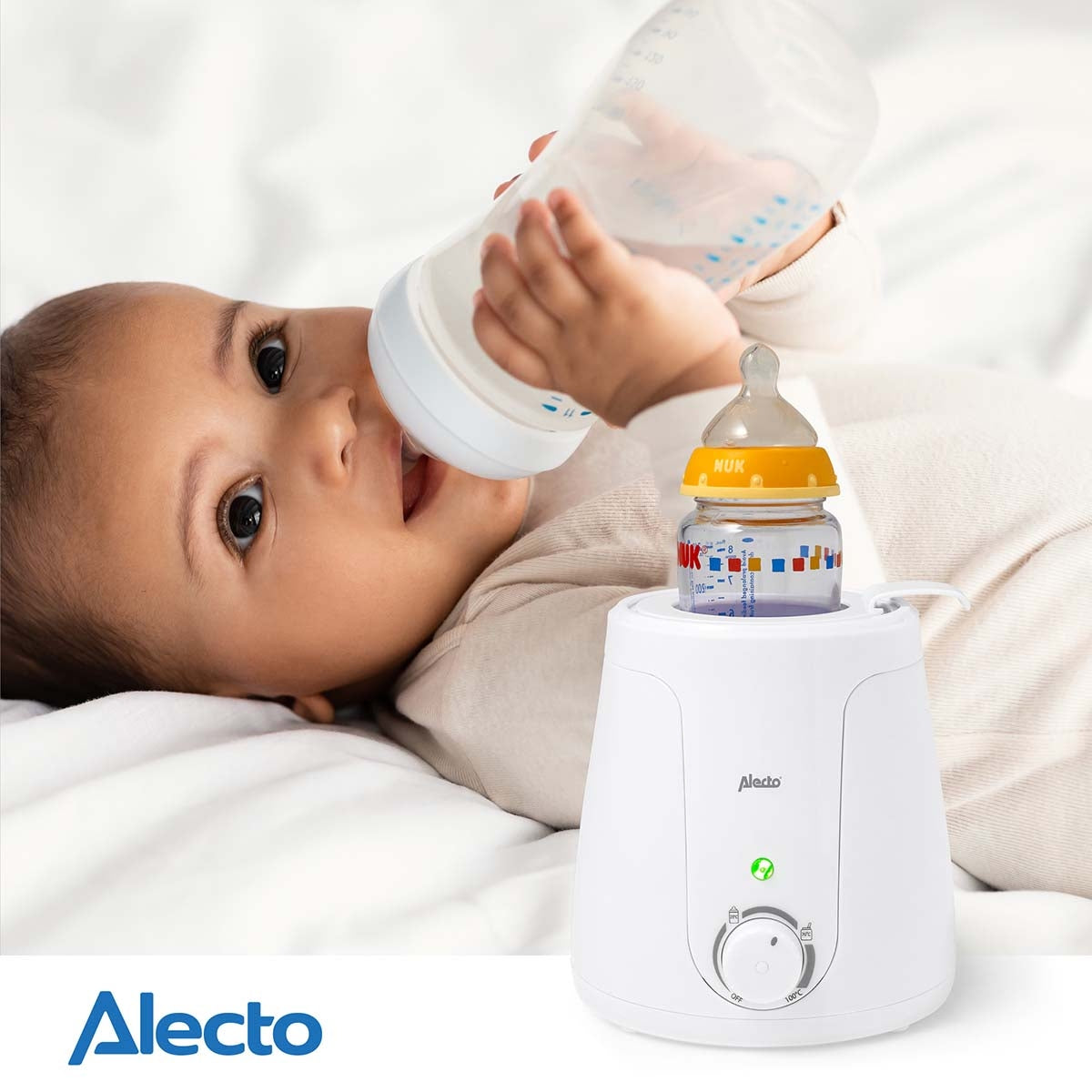 Bottle warmer white