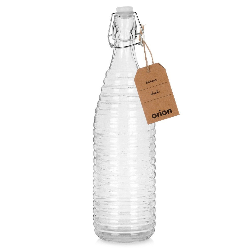 Bottle with clip glass 1 l