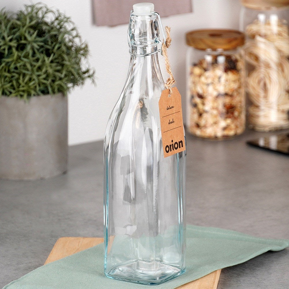 Bottle with clip glass 1 l