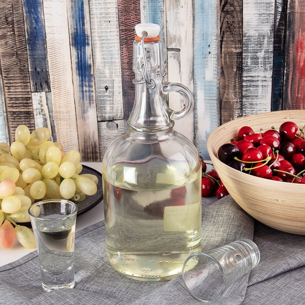 Bottle with clip glass 1 l