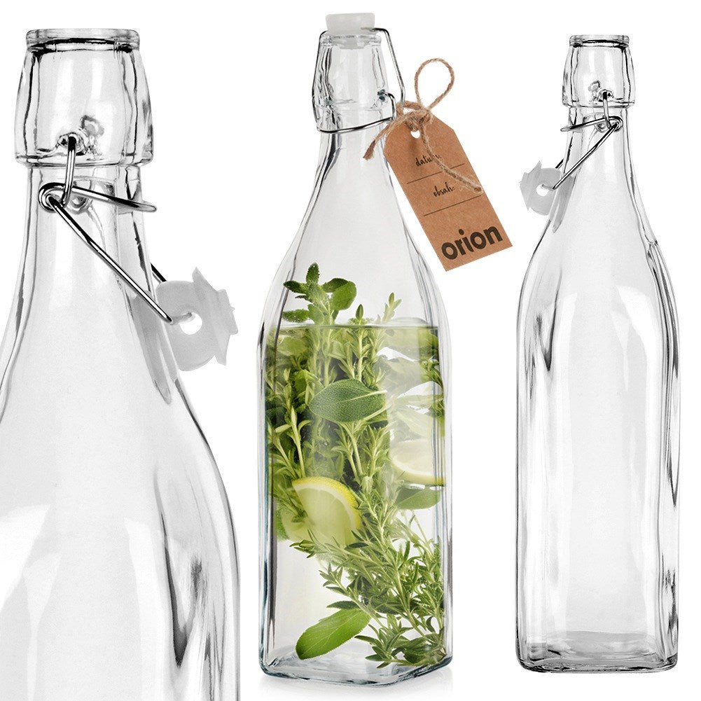 Bottle with clip glass 1 l