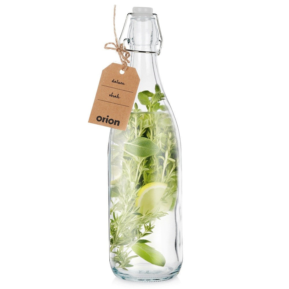 Bottle with clip glass 1 l