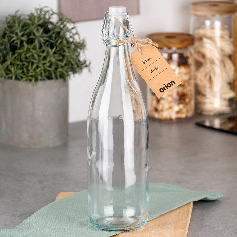 Bottle with clip glass 1 l