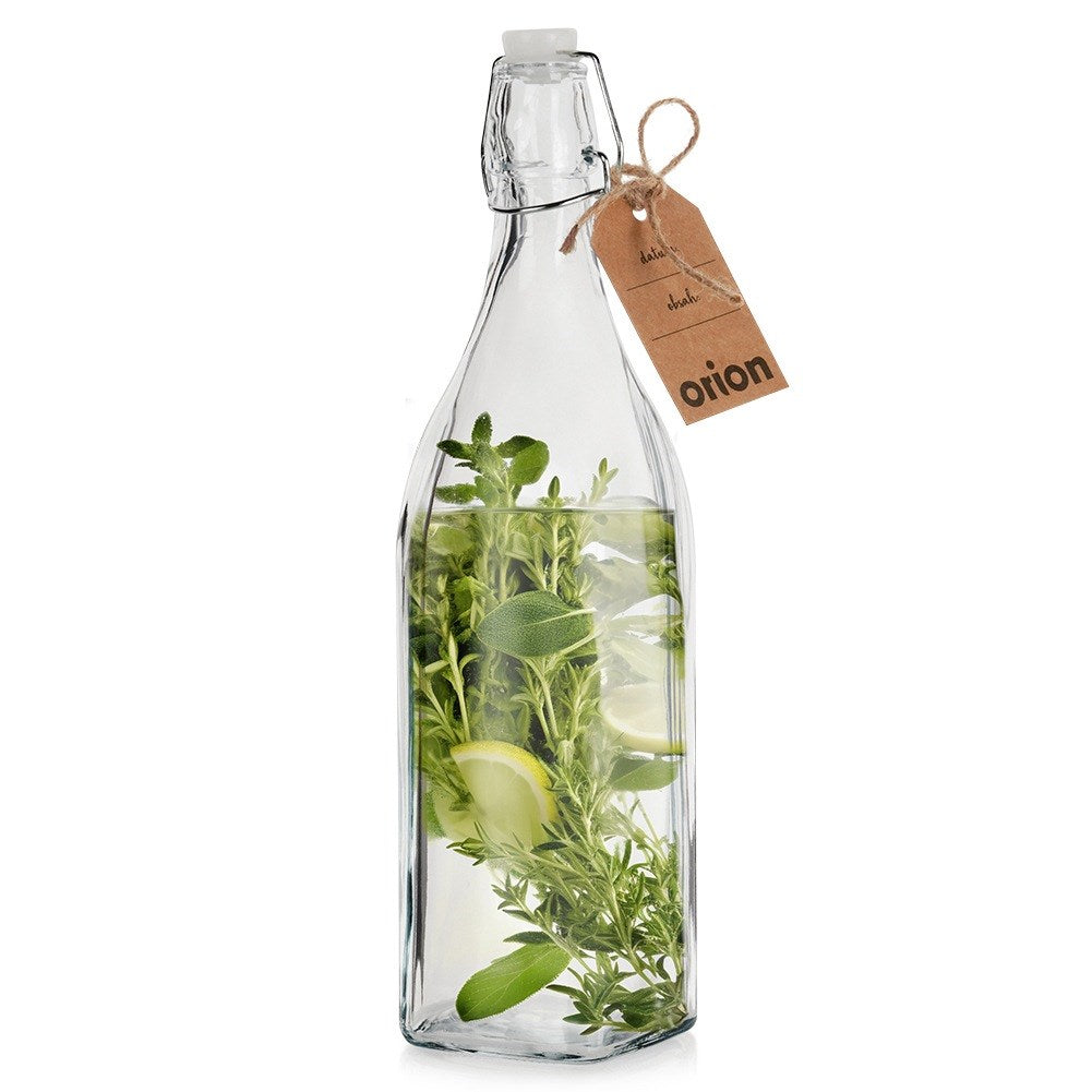 Bottle with clip glass 1 l
