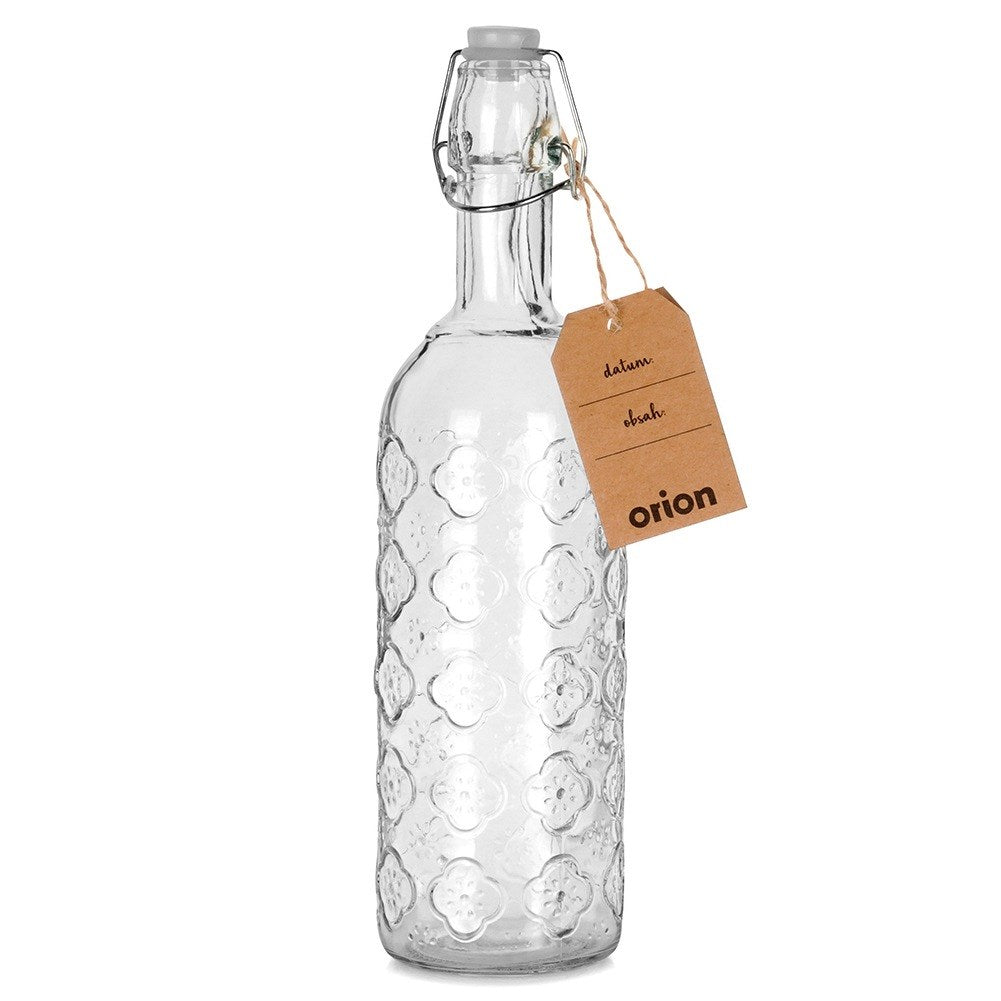 Bottle with clip glass 750 ml