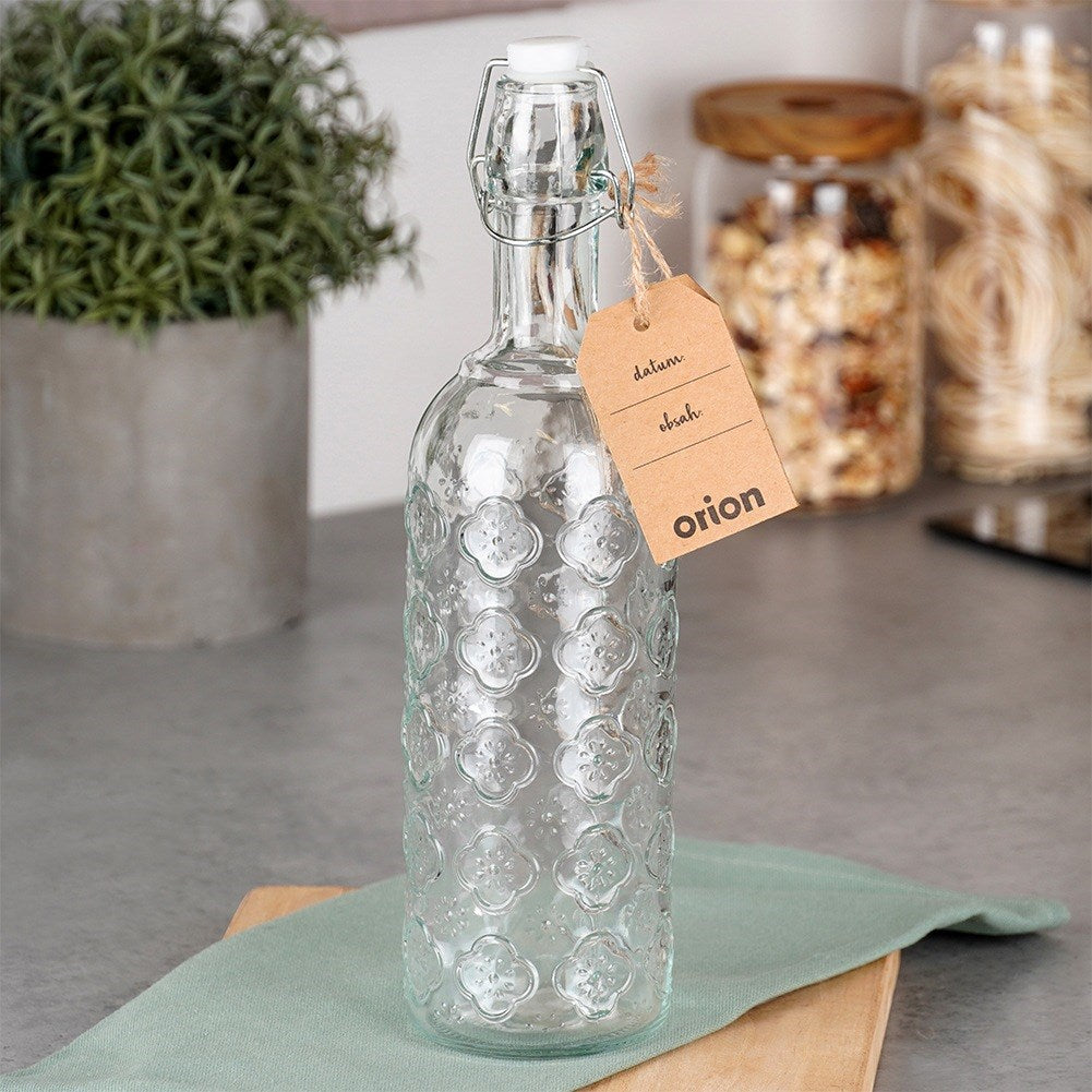 Bottle with clip glass 750 ml