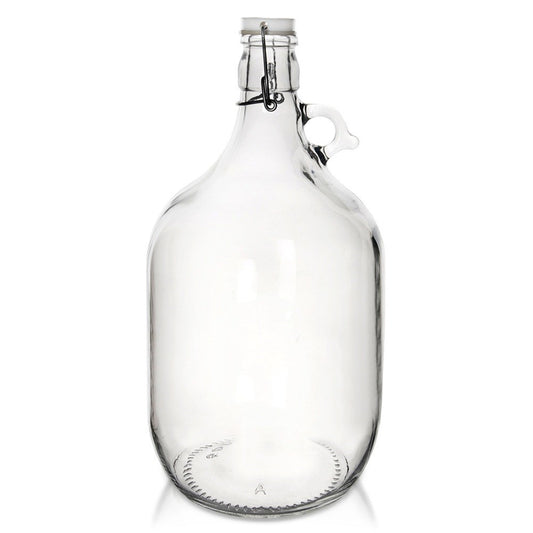Bottle with clip, glass jug, 5 l