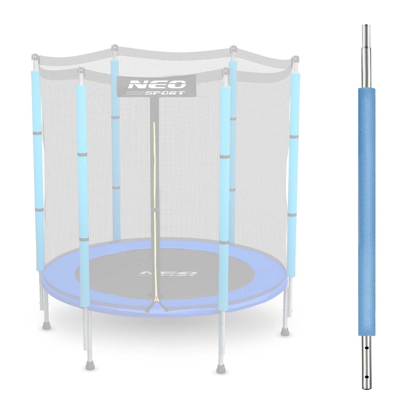 Bottom Post for Trampoline with Outer Netting 4.5 ft Blue Neo-Sport
