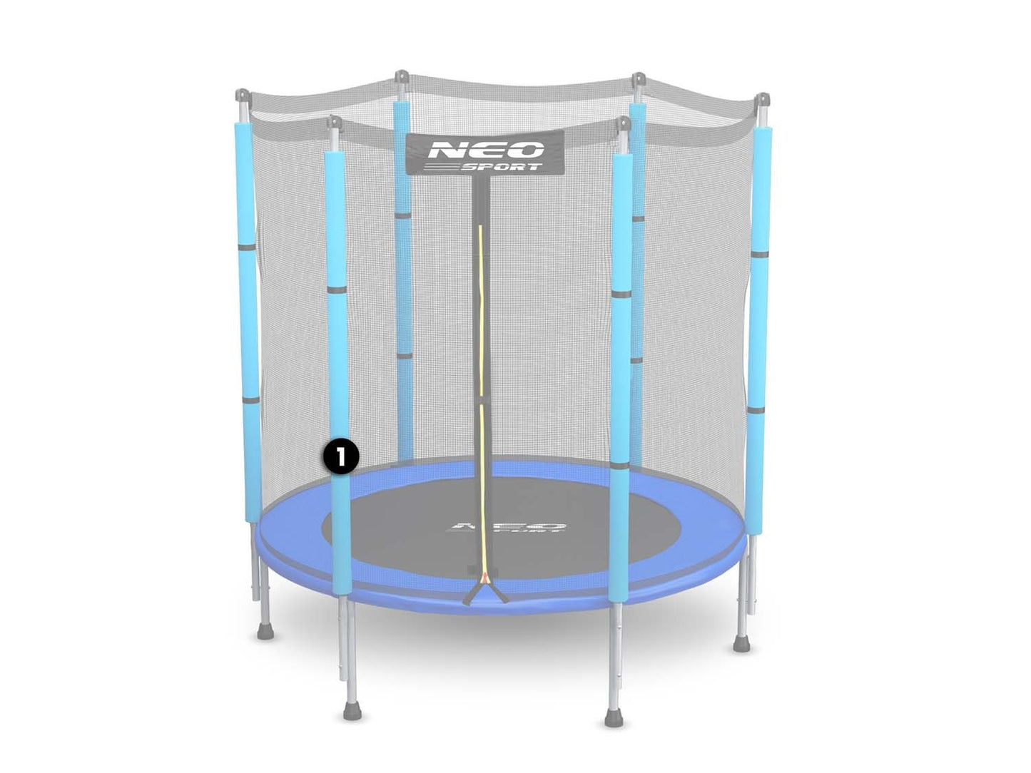 Bottom Post for Trampoline with Outer Netting 4.5 ft Blue Neo-Sport