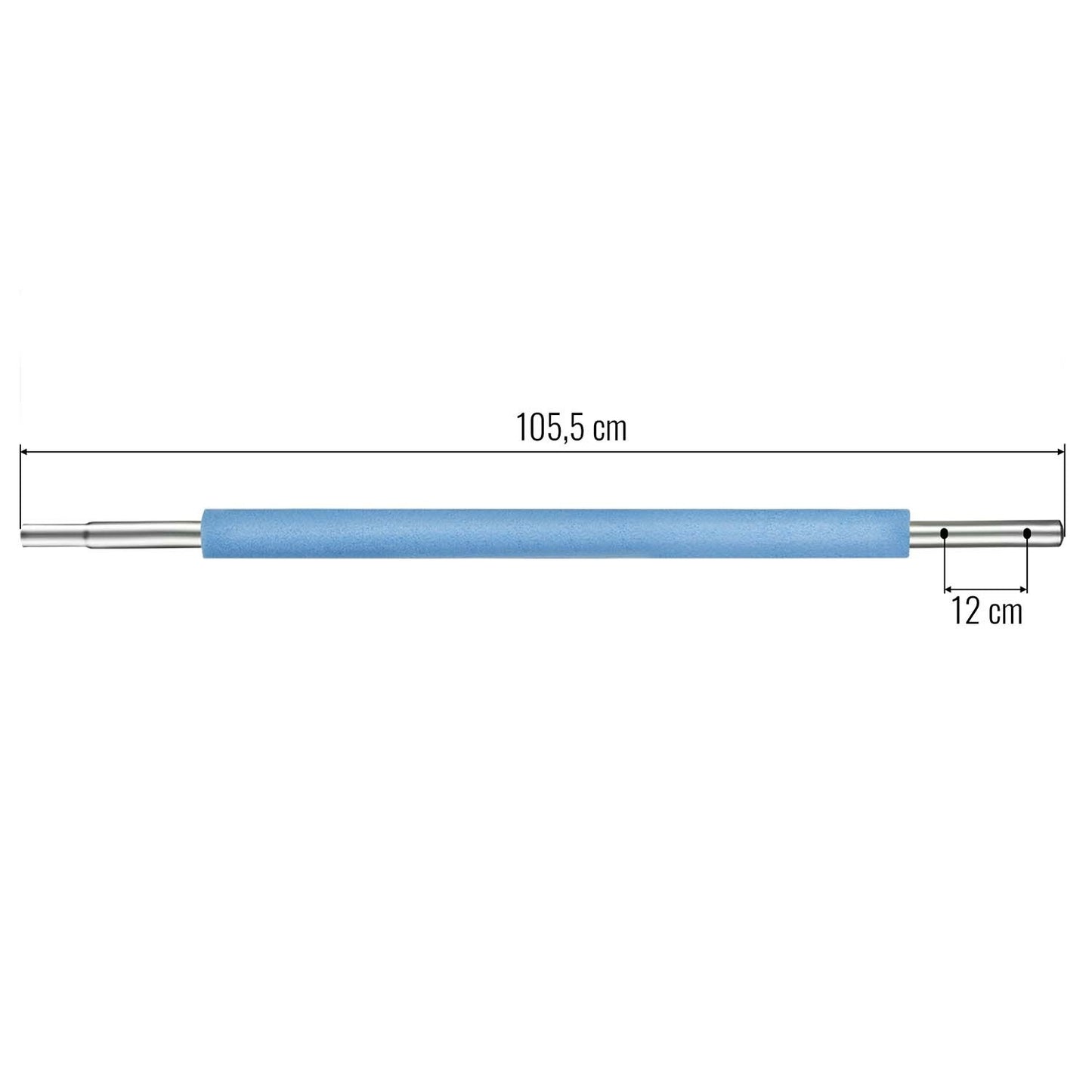 Bottom pole for trampoline with external and internal net 8-15 ft blue Neo-Sport