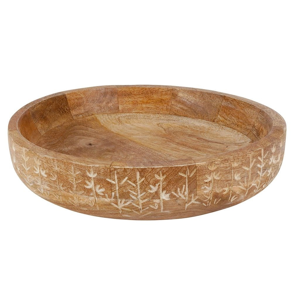 Bowl in Exotic Mango Wood for Fruit and Serving