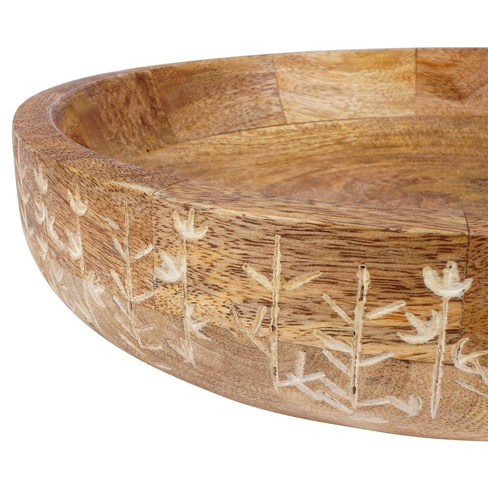 Bowl in Exotic Mango Wood for Fruit and Serving