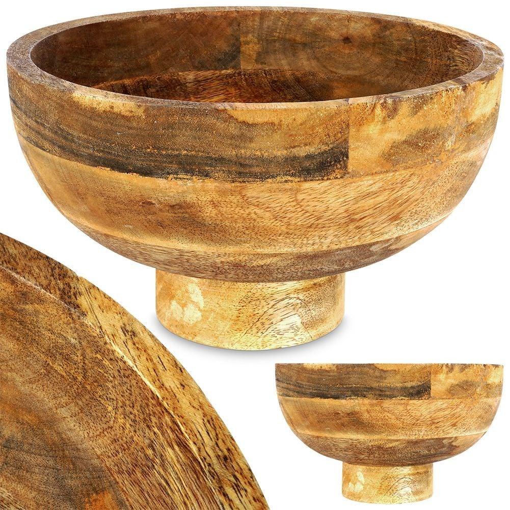 Bowl in Unique Mango Wood for Fruit and Serving