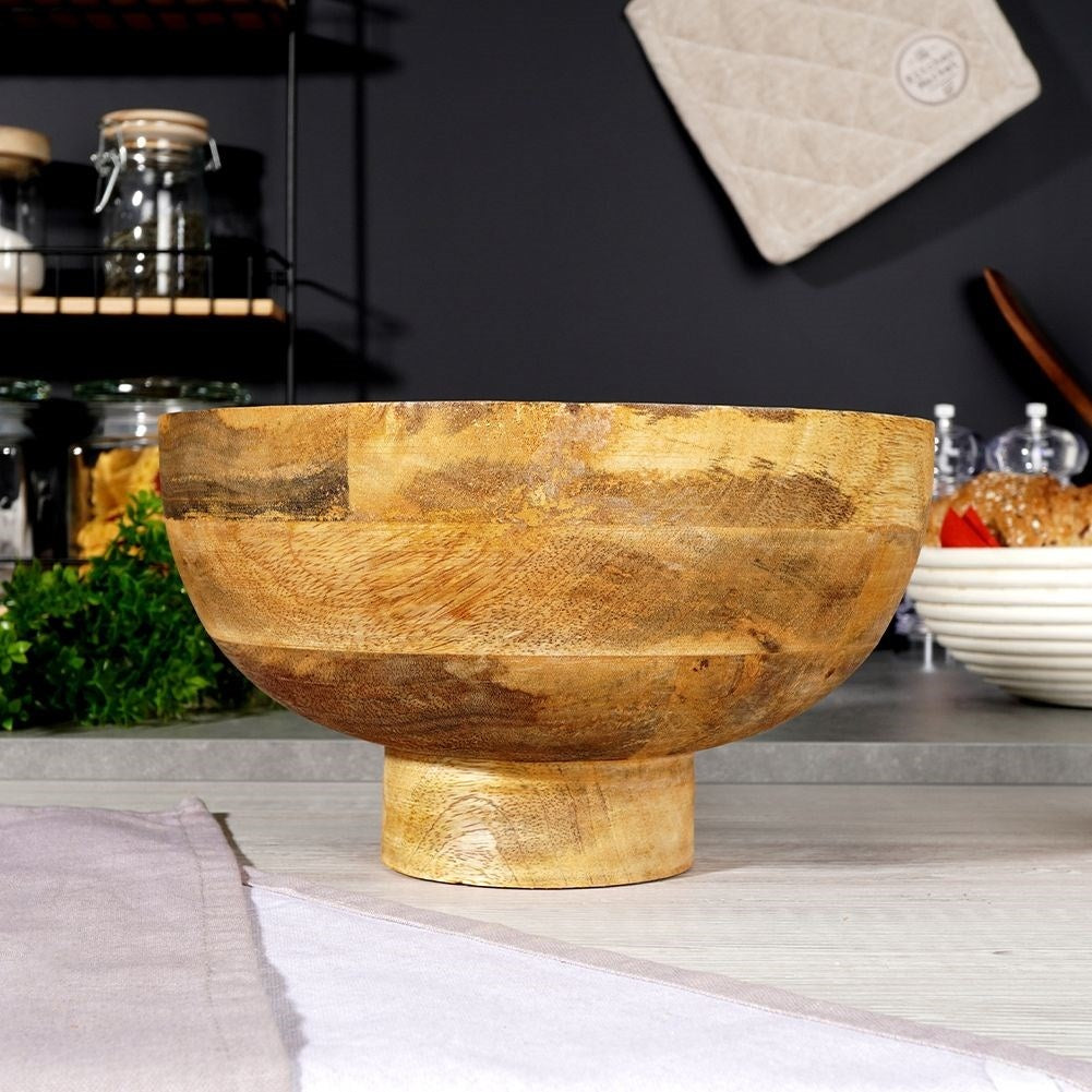 Bowl in Unique Mango Wood for Fruit and Serving