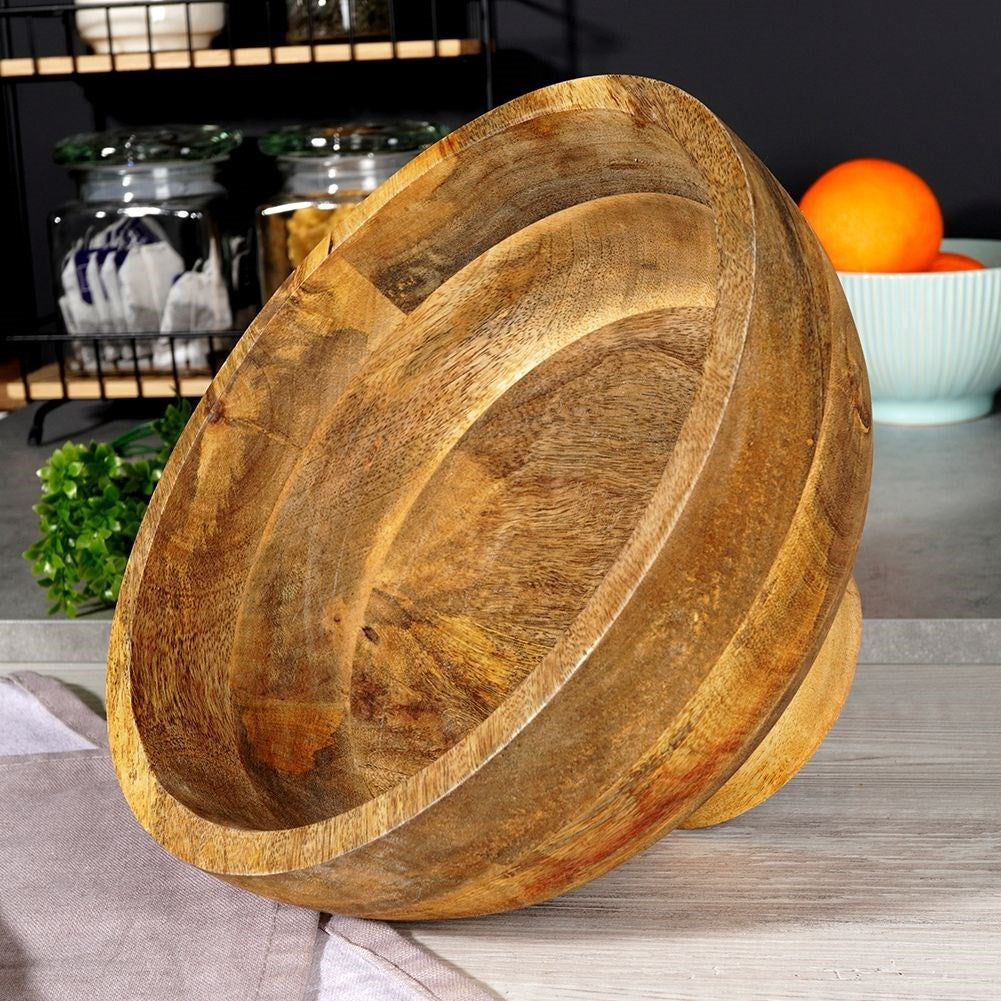 Bowl in Unique Mango Wood for Fruit and Serving