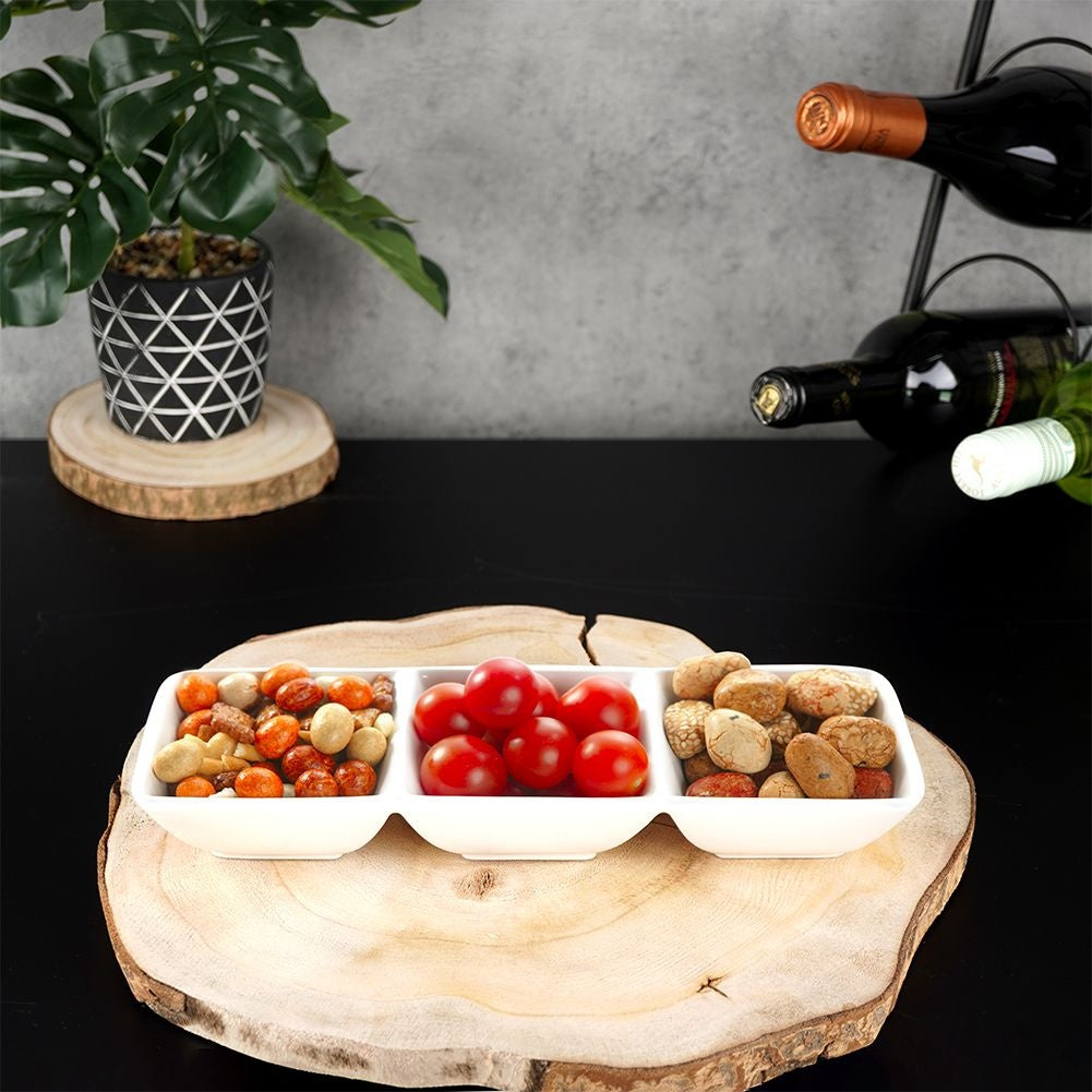 Bowl in White Porcelain: Perfect for Dips and Snacks