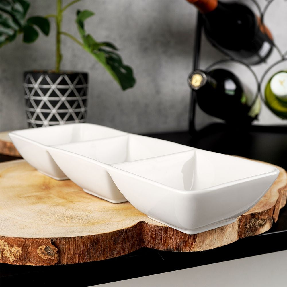 Bowl in White Porcelain: Perfect for Dips and Snacks