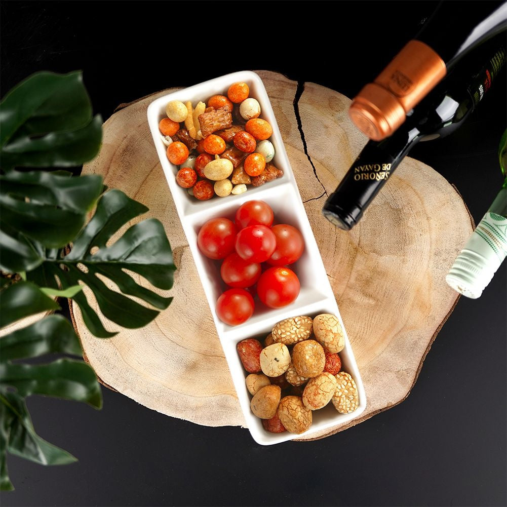 Bowl in White Porcelain: Perfect for Dips and Snacks