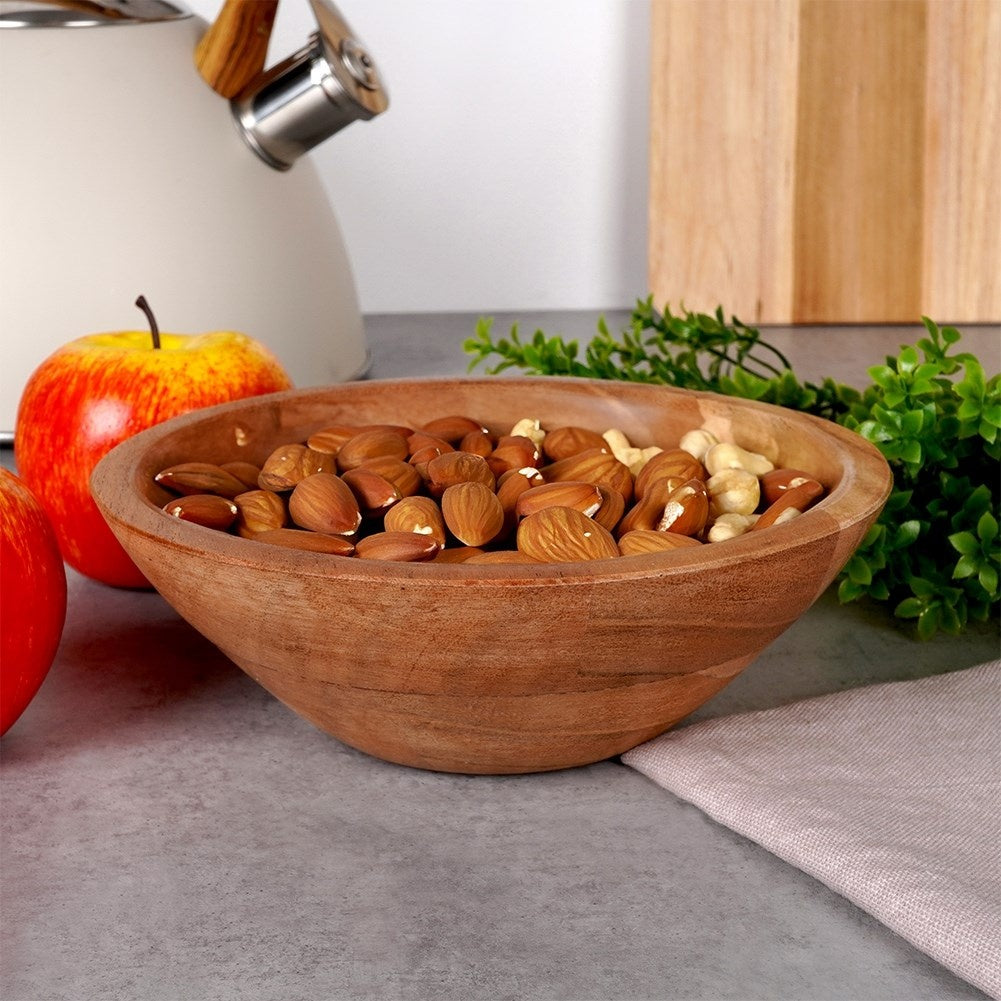 Bowl in mango wood for snacks and dishes - Unique design