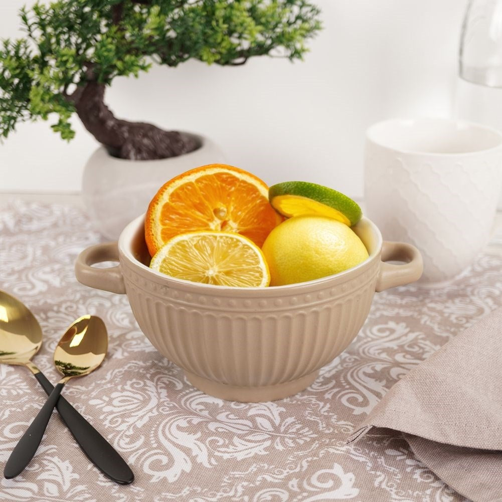 Bowl with Ears for Soup, Cereal, Yoghurt, Fruit, Snacks
