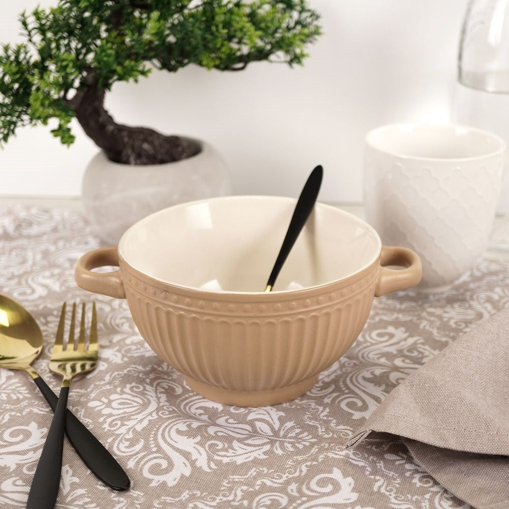 Bowl with Ears for Soup, Cereal, Yoghurt, Fruit, Snacks