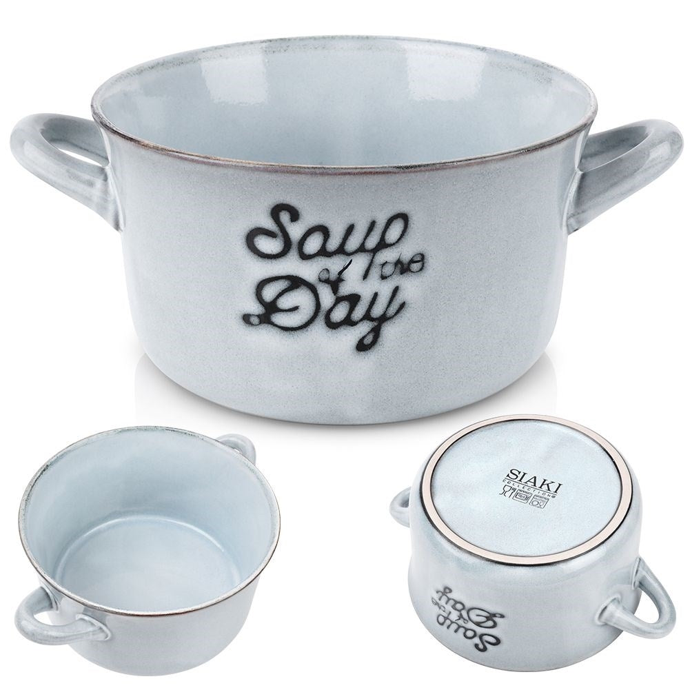 Bowl with Handle for Soup, Cereal, Yoghurt and Snacks