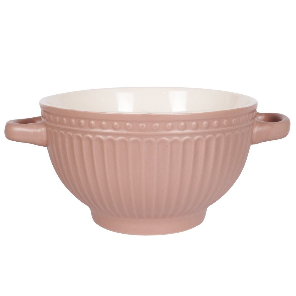Bowl with ears for soup, cereal, yogurt, fruit, snacks