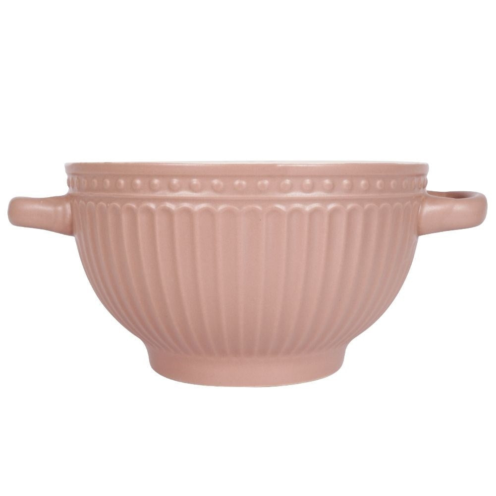 Bowl with ears for soup, cereal, yogurt, fruit, snacks