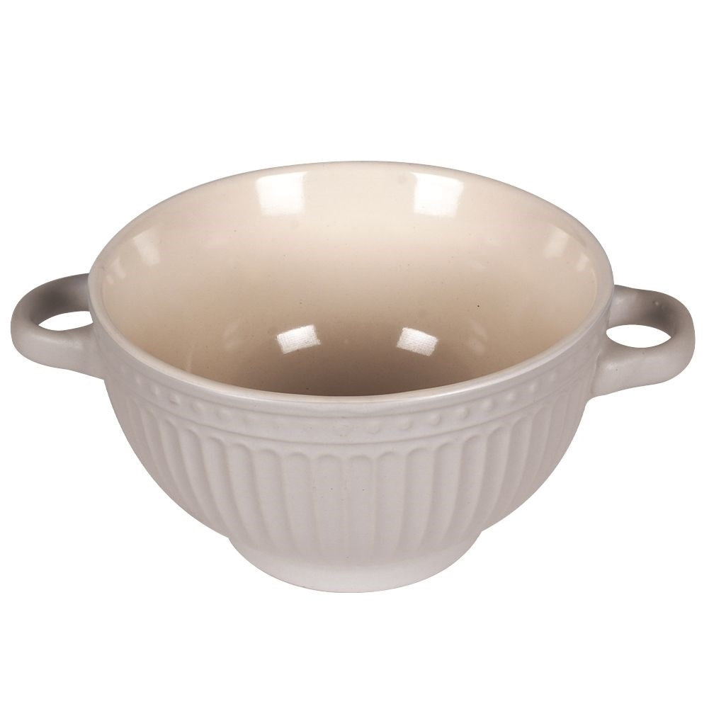 Bowl with ears for soup, cereal, yogurt, fruit, snacks