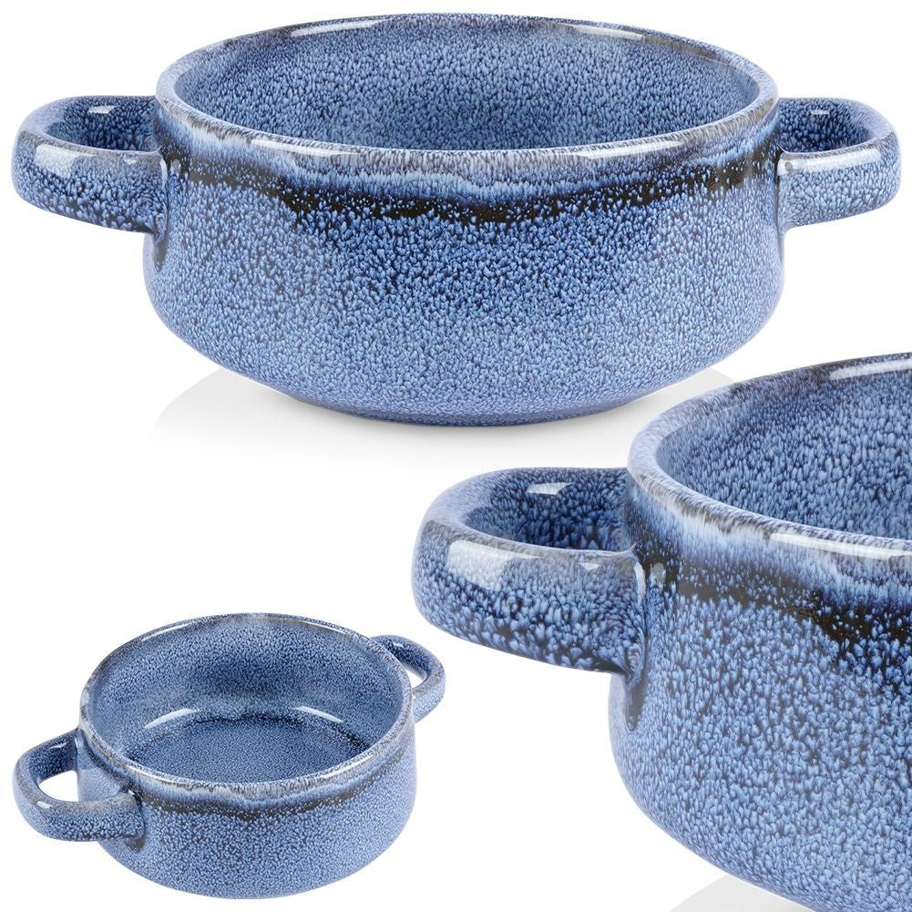 Bowl with handle for soup, cereal, yogurt, fruit, snacks