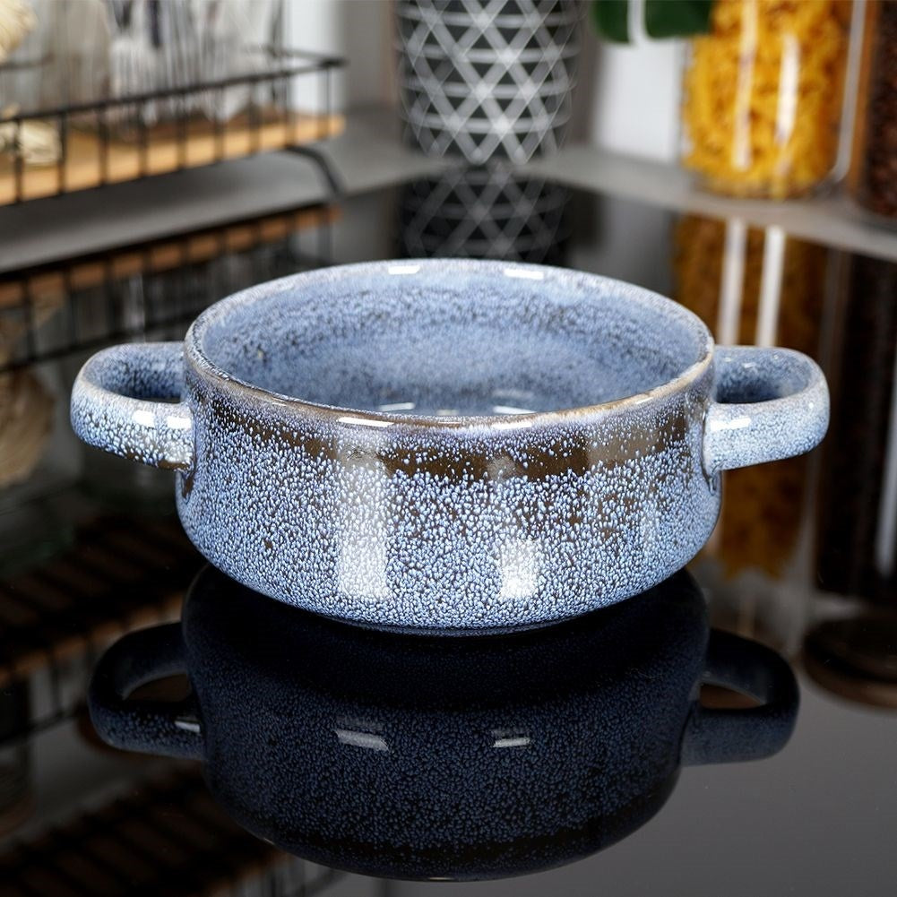 Bowl with handle for soup, cereal, yogurt, fruit, snacks
