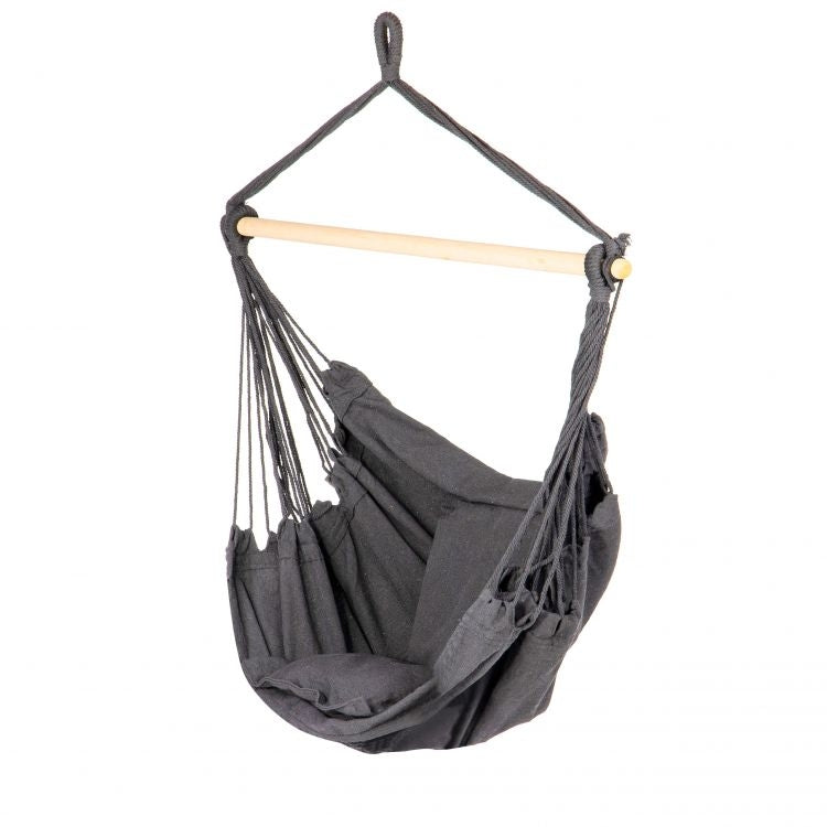 Brazilian hanging chair, hammock, garden swing, gray